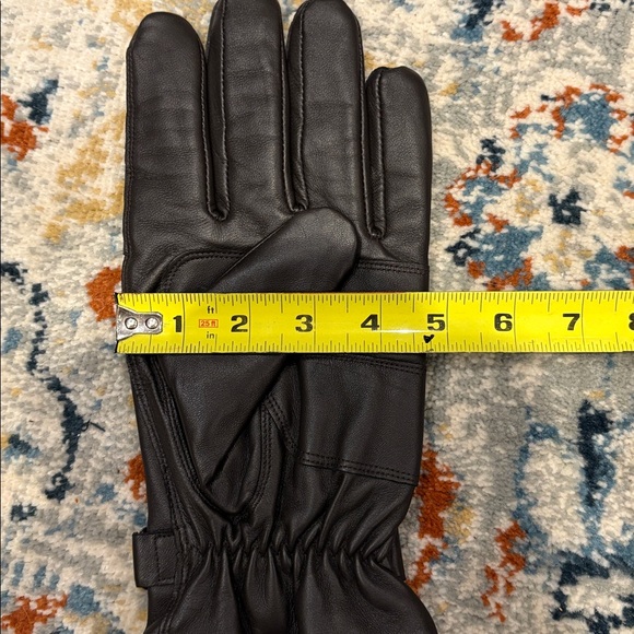 Barbour Dark Brown Leather Gloves - Picture 6 of 6